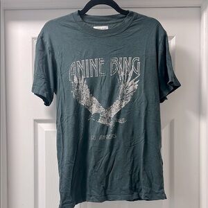 Anine Bing Green Short Sleeve Lili Tee in XS
